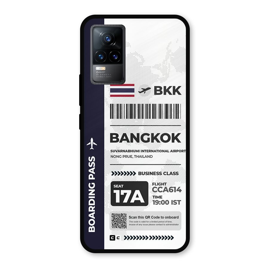 International Boarding Pass Bangkok Metal Back Case for Vivo Y73