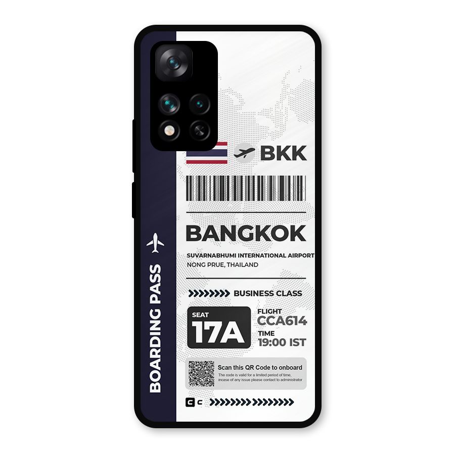International Boarding Pass Bangkok Metal Back Case for Xiaomi 11i 5G