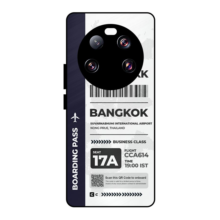 International Boarding Pass Bangkok Metal Back Case for Xiaomi 13 Ultra