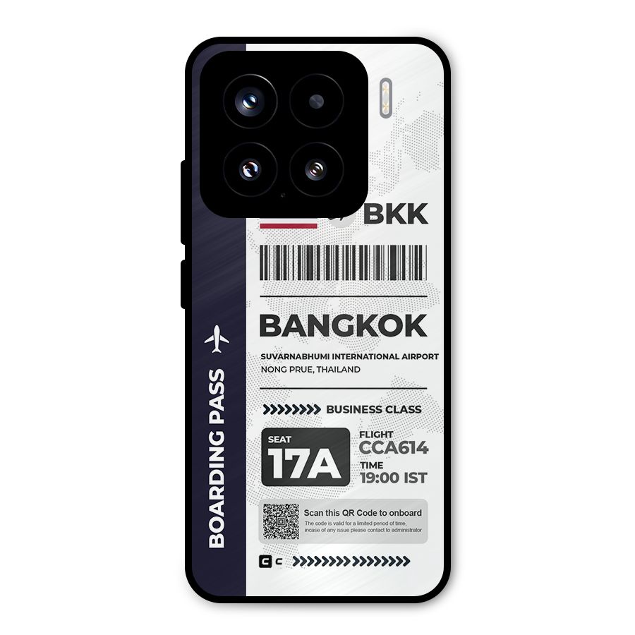 International Boarding Pass Bangkok Metal Back Case for Xiaomi 15