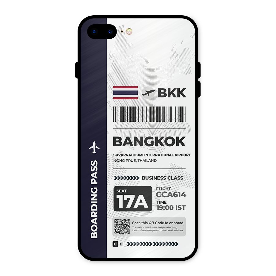International Boarding Pass Bangkok Metal Back Case for iPhone 8 Plus