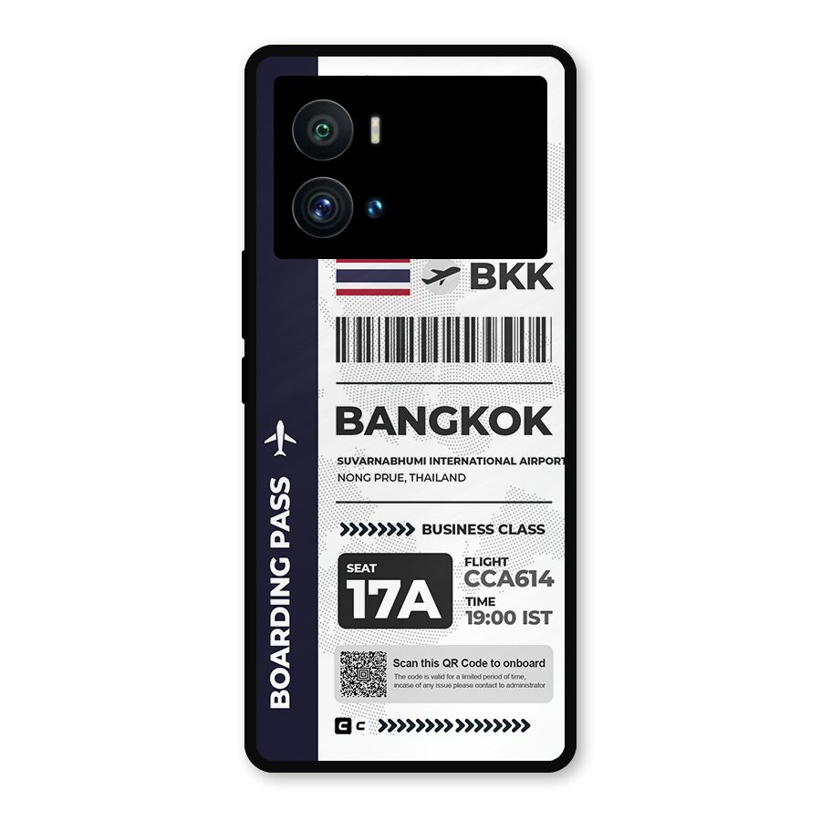 International Boarding Pass Bangkok Metal Back Case for iQOO 9 Pro