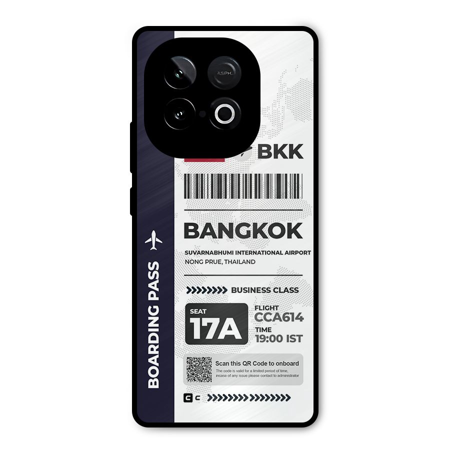 International Boarding Pass Bangkok Metal Back Case for iQOO Neo 10