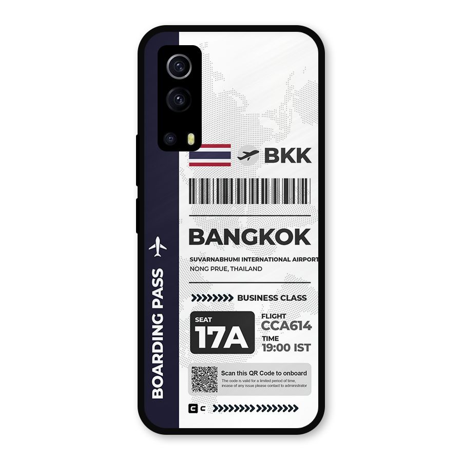 International Boarding Pass Bangkok Metal Back Case for iQOO Z3
