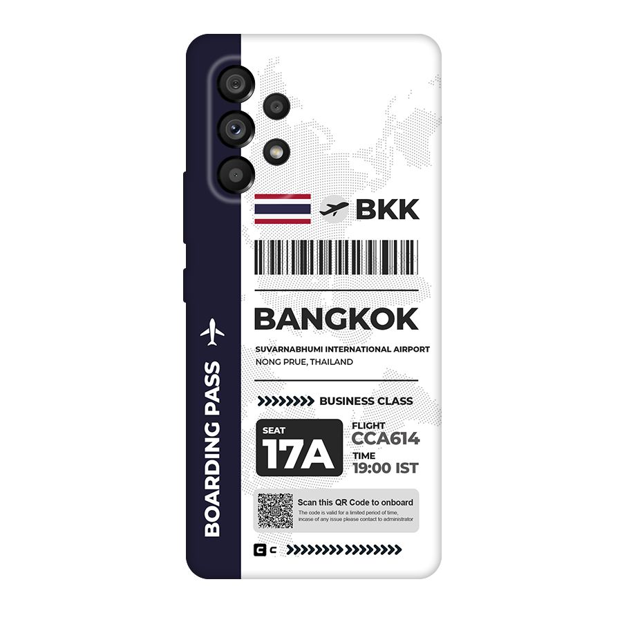 International Boarding Pass Bangkok Original Polycarbonate Back Case for Galaxy A53 5G