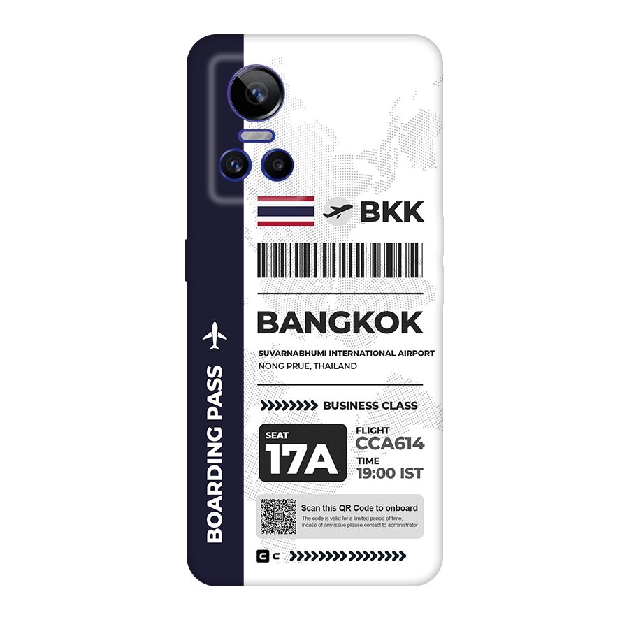 International Boarding Pass Bangkok Original Polycarbonate Back Case for Realme GT Neo 3