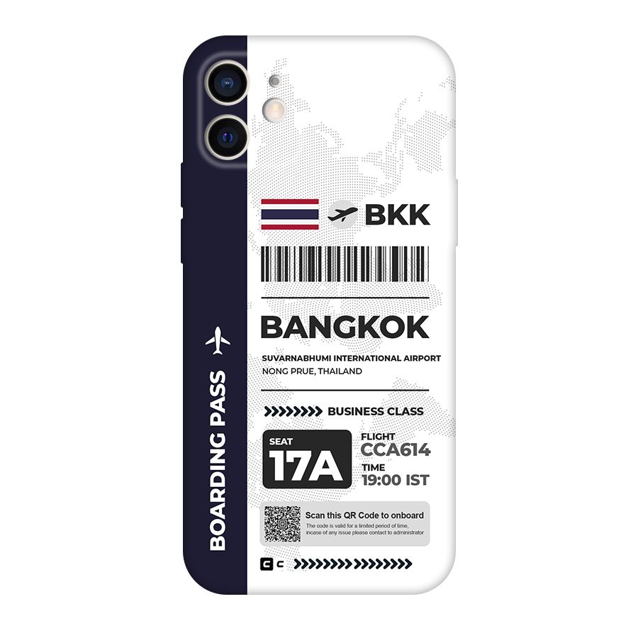 International Boarding Pass Bangkok Original Polycarbonate Back Case for iPhone 12