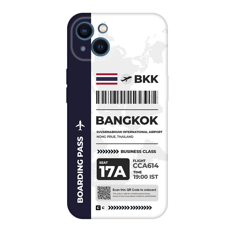 International Boarding Pass Bangkok Original Polycarbonate Back Case for iPhone 13