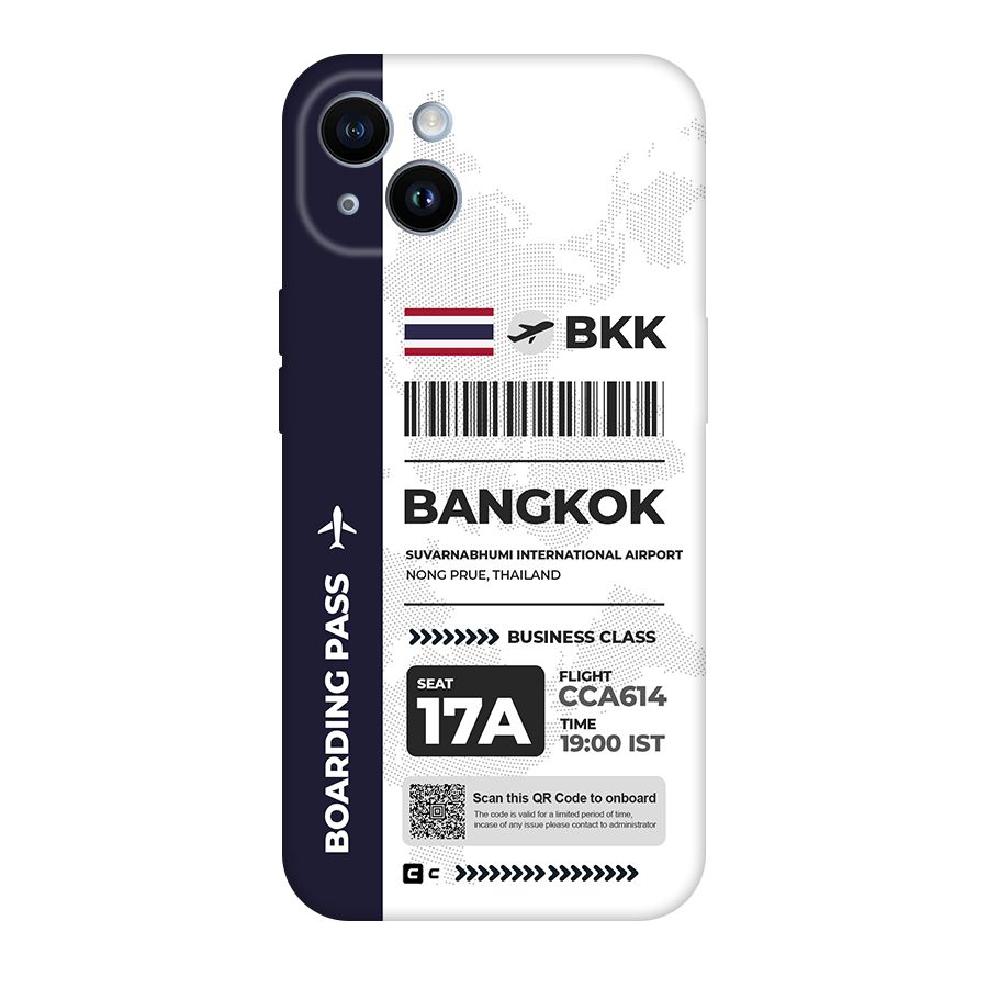 International Boarding Pass Bangkok Original Polycarbonate Back Case for iPhone 14