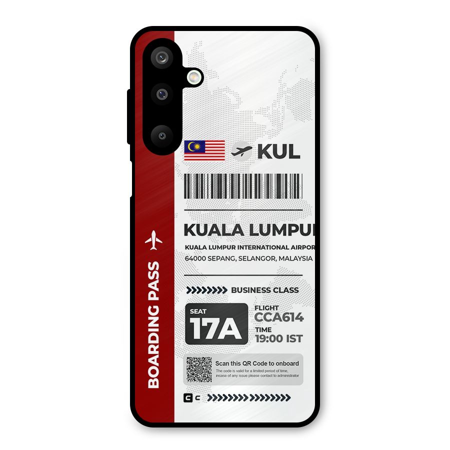 International Boarding Pass Kuala Lumpur Metal Back Case for Galaxy M16
