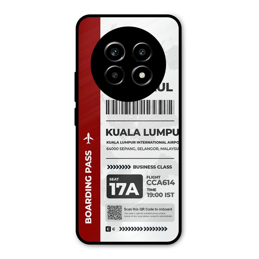 International Boarding Pass Kuala Lumpur Metal Back Case for Realme 13 Pro