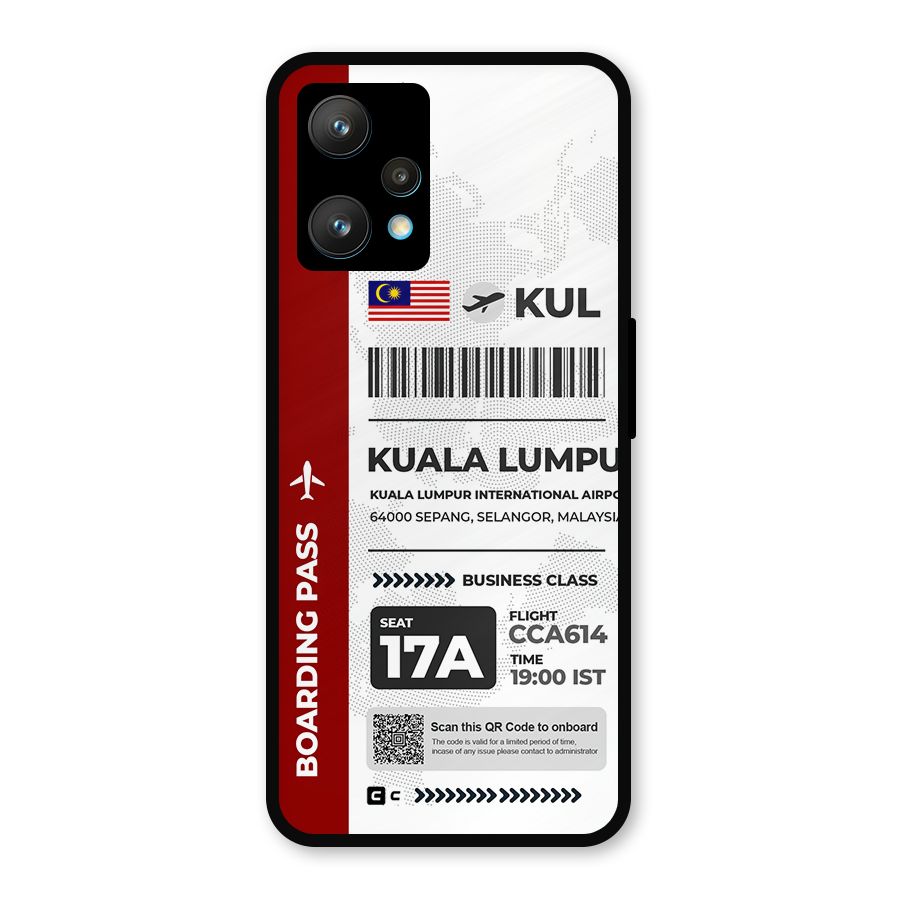 International Boarding Pass Kuala Lumpur Metal Back Case for Realme 9 Pro Plus 5G