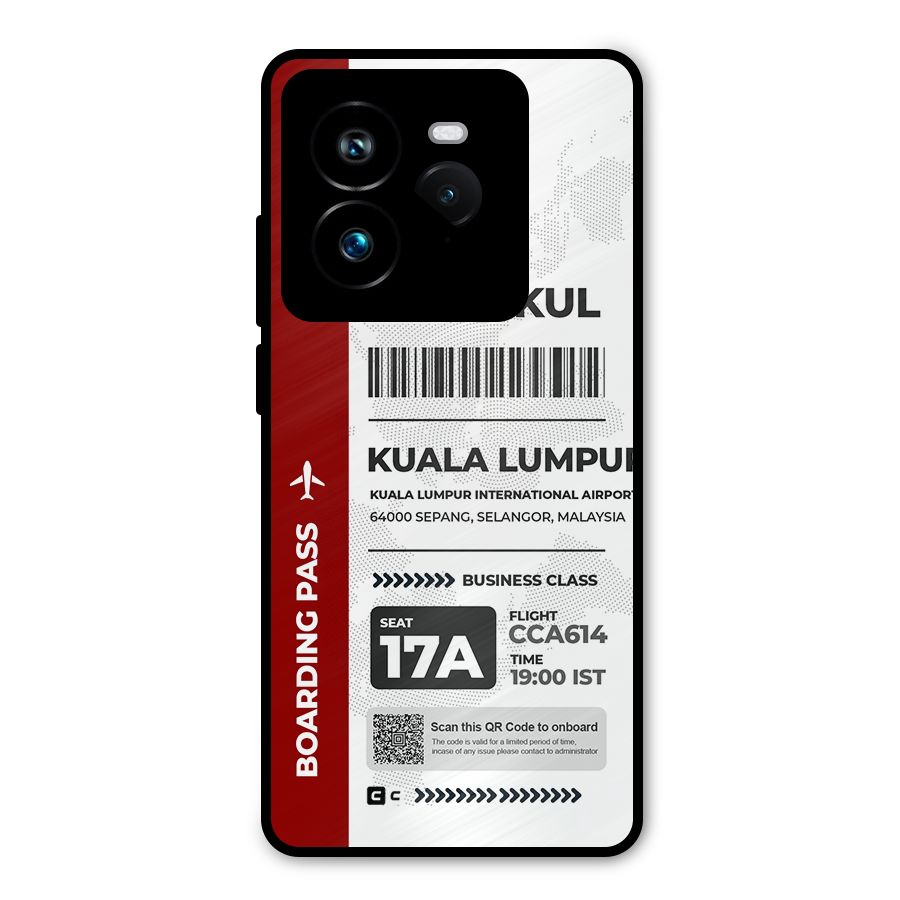 International Boarding Pass Kuala Lumpur Metal Back Case for Realme GT 7 Pro