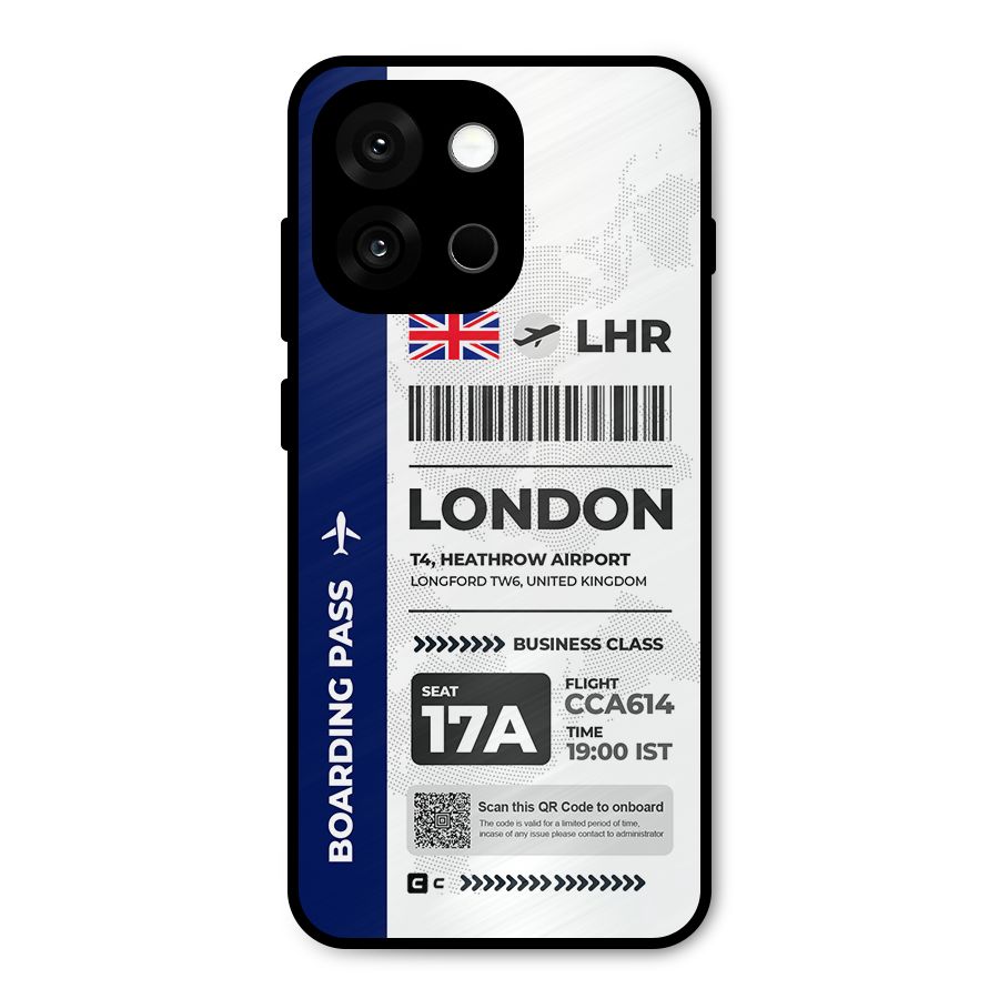 International Boarding Pass London Metal Back Case for OnePlus 13s