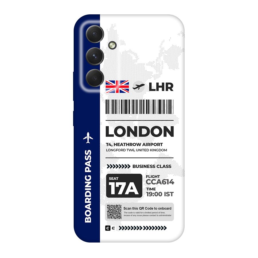 International Boarding Pass London Original Polycarbonate Back Case for Galaxy A54
