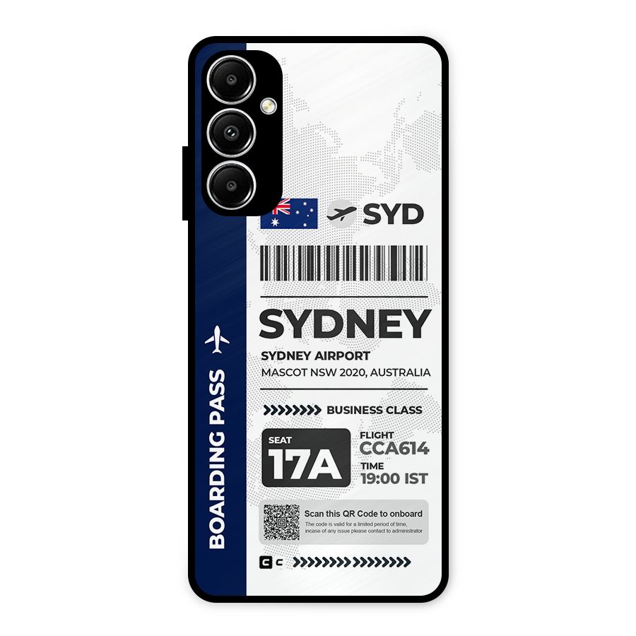 International Boarding Pass Sydney Metal Back Case for Galaxy A05s