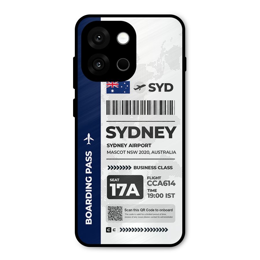 International Boarding Pass Sydney Metal Back Case for OnePlus 13s