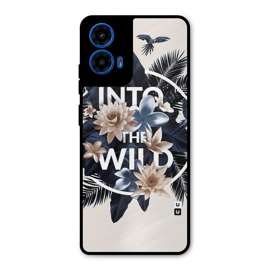 Into The Wild Blue Metal Back Case for Moto G45