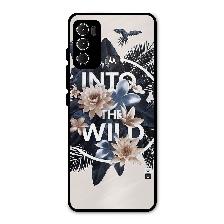Into The Wild Blue Metal Back Case for Moto G60