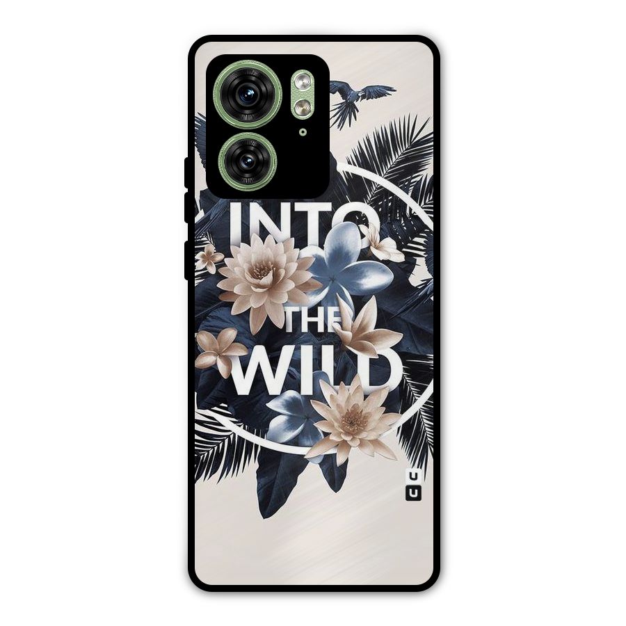 Into The Wild Blue Metal Back Case for Motorola Edge 40 5G