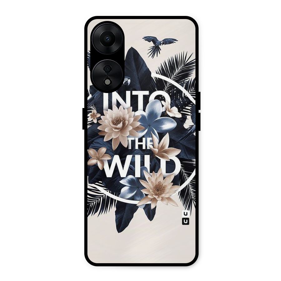Into The Wild Blue Metal Back Case for Oppo A78 5G