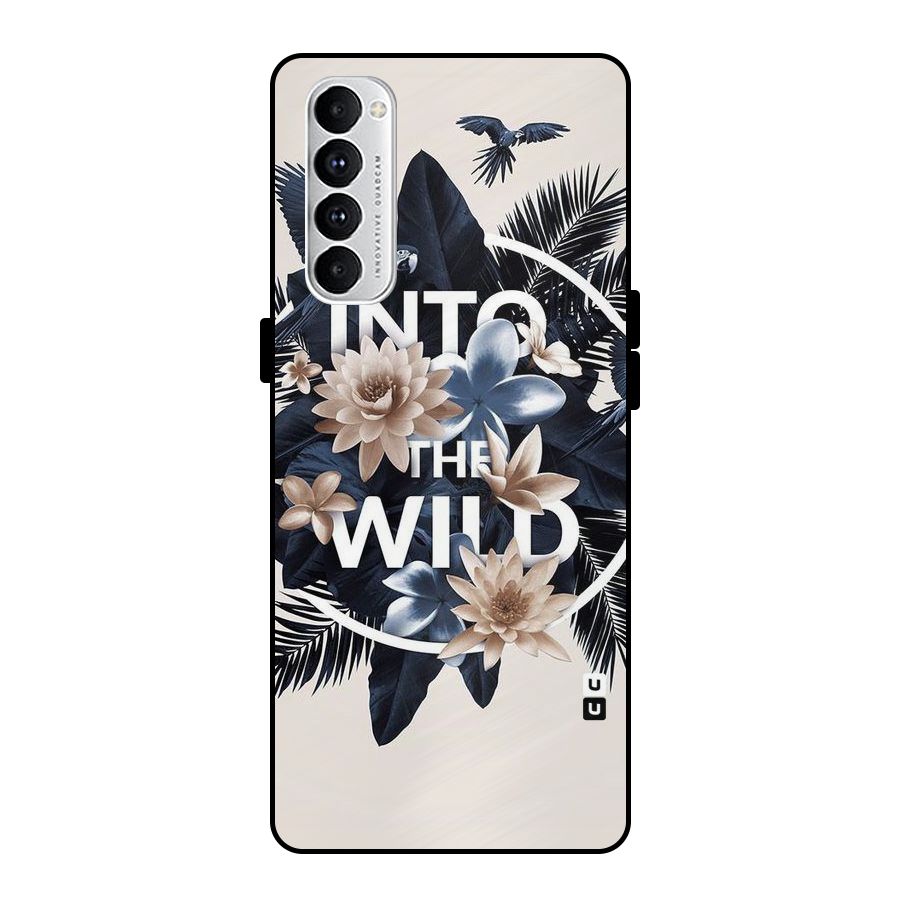 Into The Wild Blue Metal Back Case for Oppo Reno4 Pro