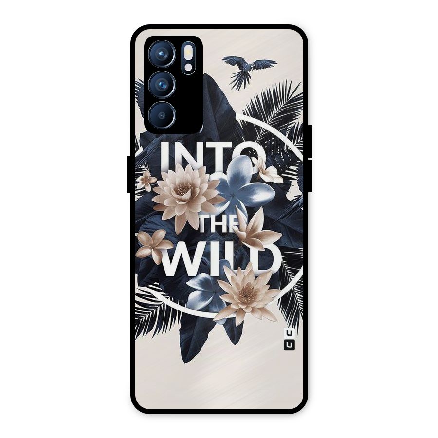 Into The Wild Blue Metal Back Case for Oppo Reno6 5G