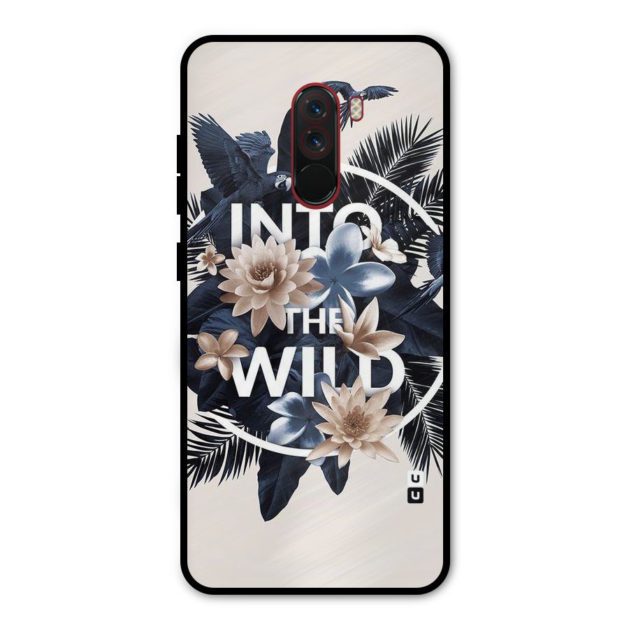 Into The Wild Blue Metal Back Case for Poco F1
