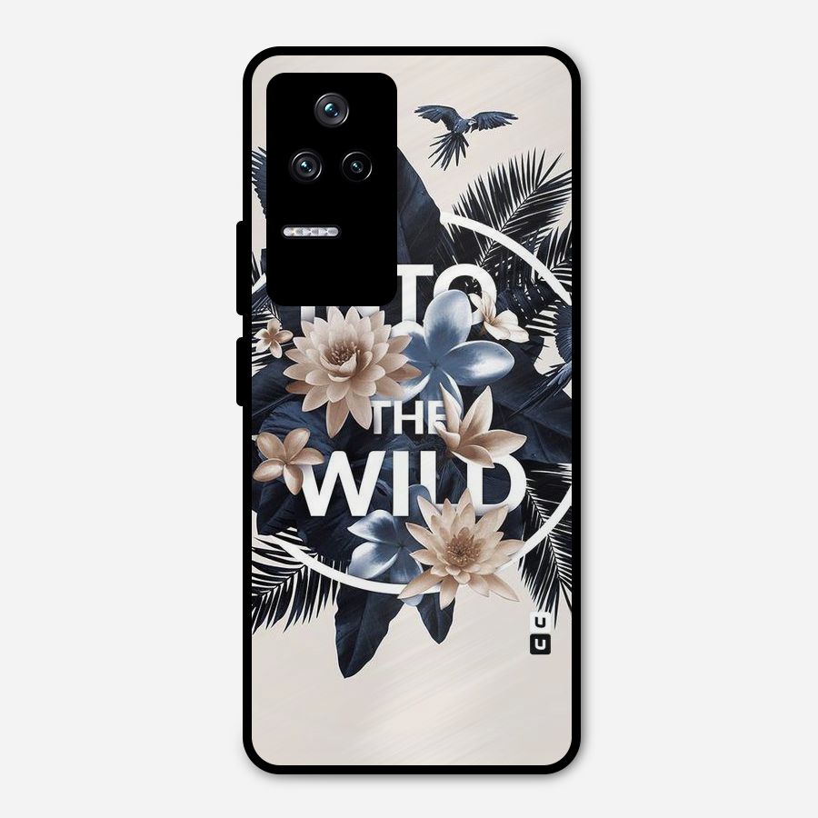 Into The Wild Blue Metal Back Case for Poco F4 5G