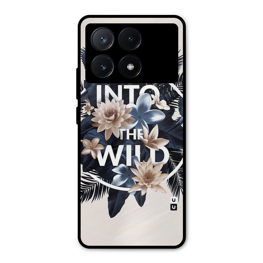 Into The Wild Blue Metal Back Case for Poco X6 Pro