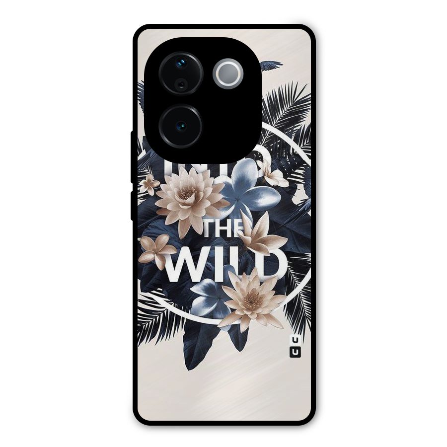 Into The Wild Blue Metal Back Case for Vivo T3 Pro