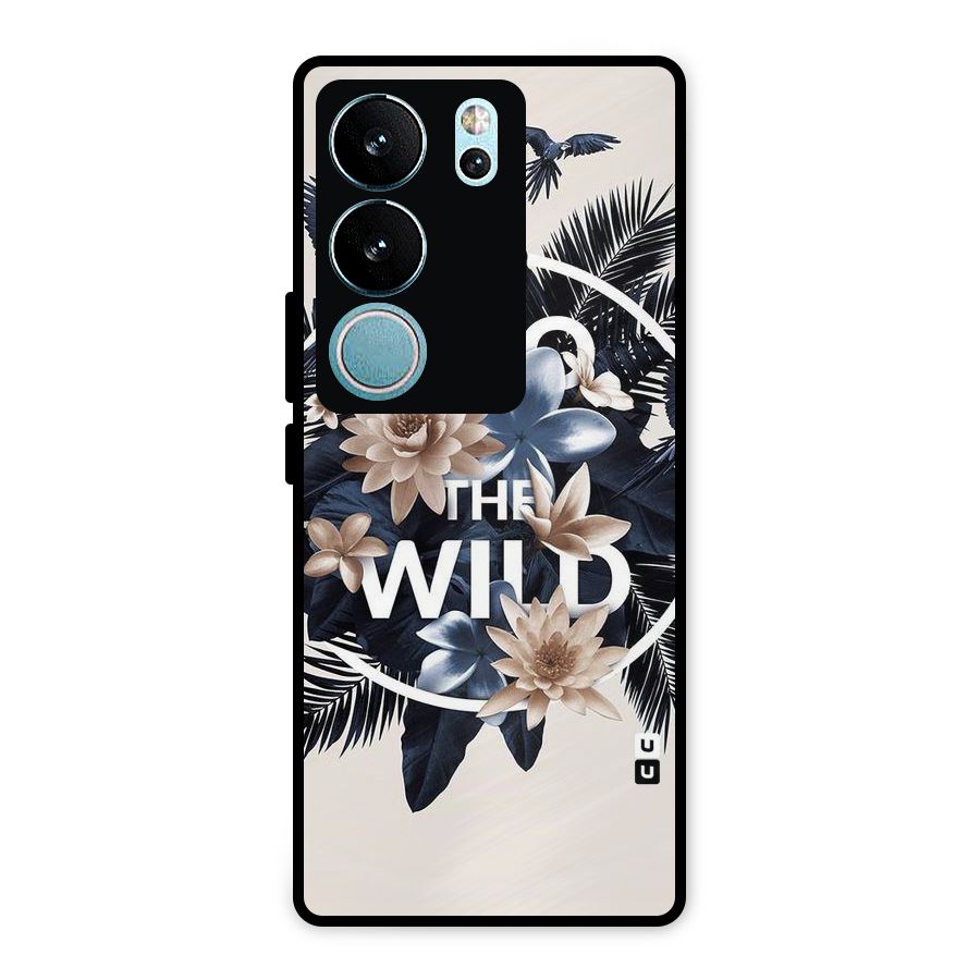 Into The Wild Blue Metal Back Case for Vivo V29 Pro