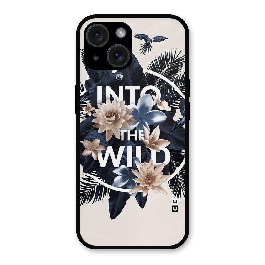 Into The Wild Blue Metal Back Case for iPhone 15