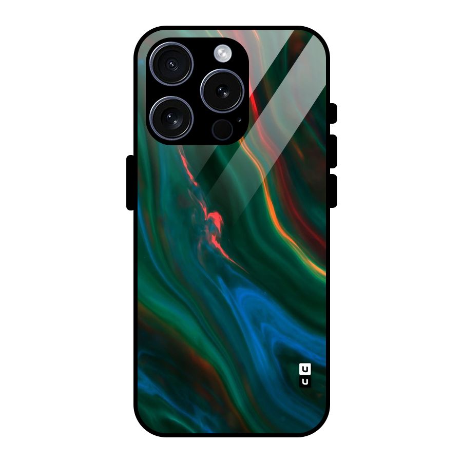 Inverse Marble Glass Back Case for iPhone 15 Pro