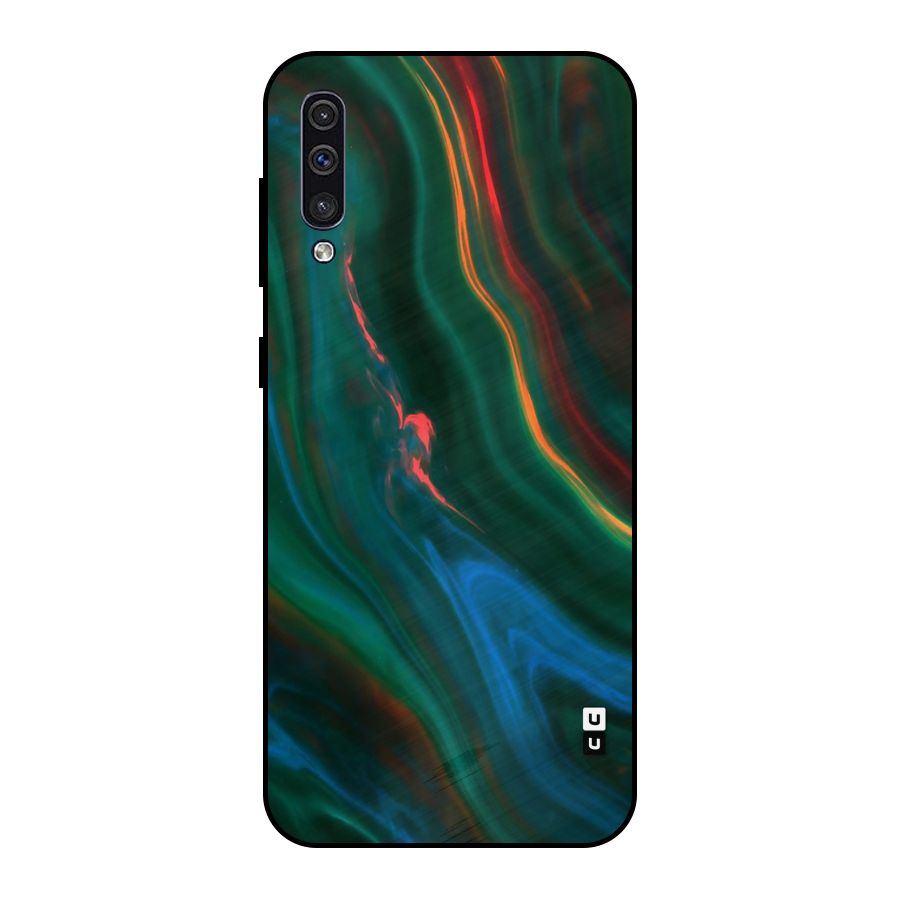 Inverse Marble Metal Back Case for Galaxy A30s