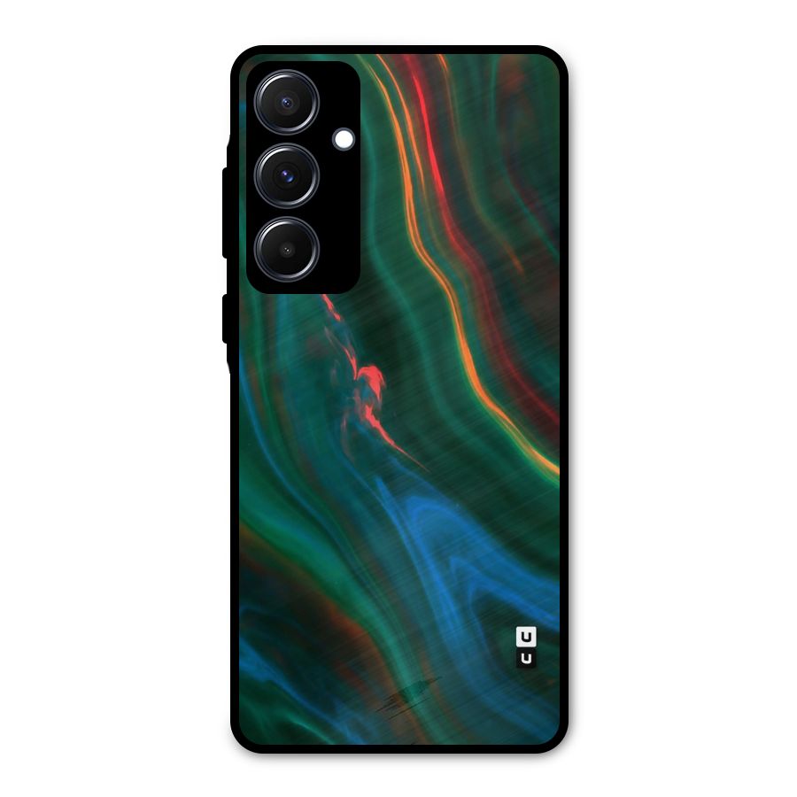 Inverse Marble Metal Back Case for Galaxy A55