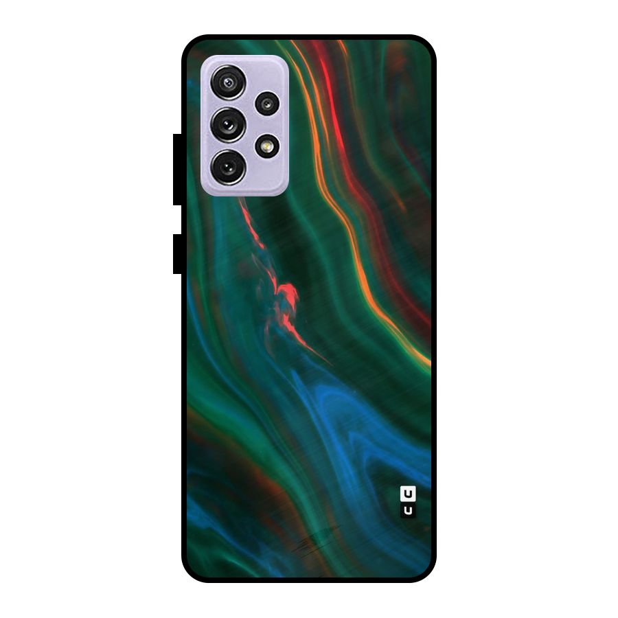 Inverse Marble Metal Back Case for Galaxy A72