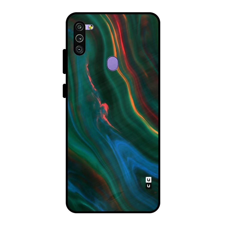 Inverse Marble Metal Back Case for Galaxy M11