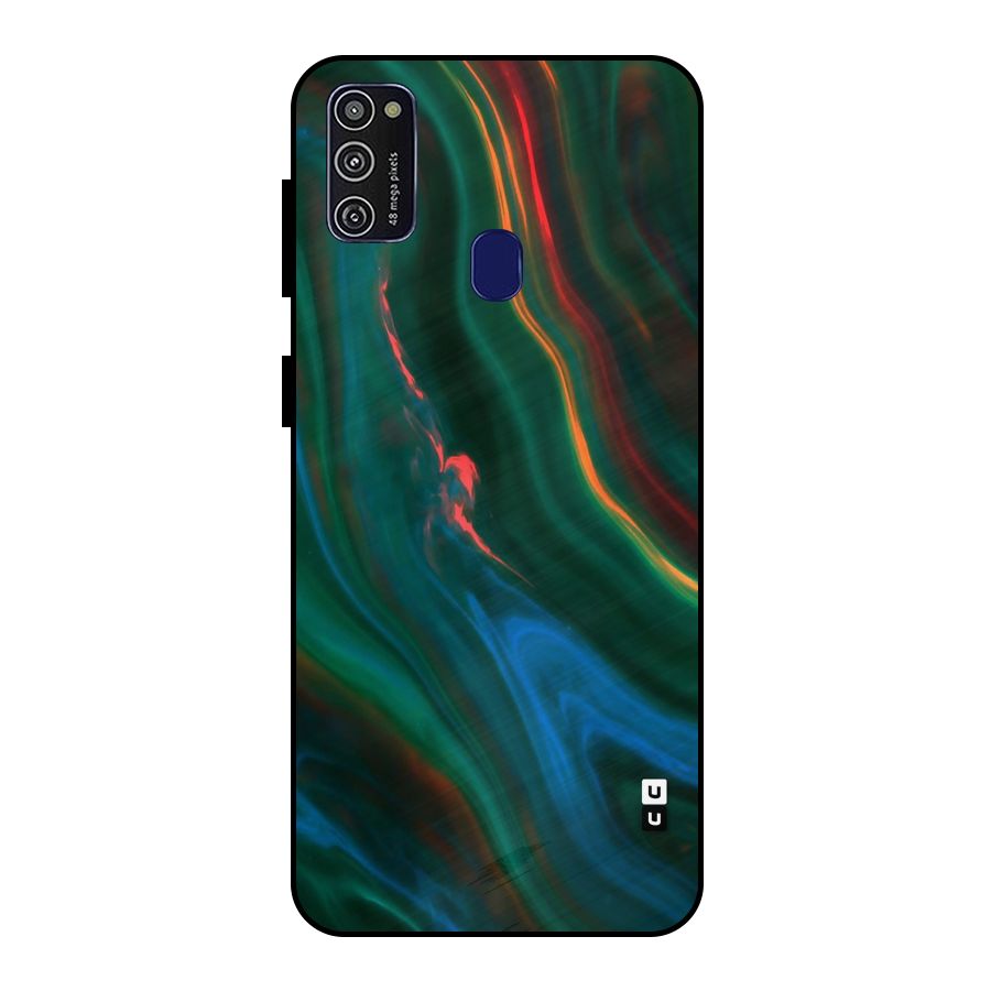 Inverse Marble Metal Back Case for Galaxy M21