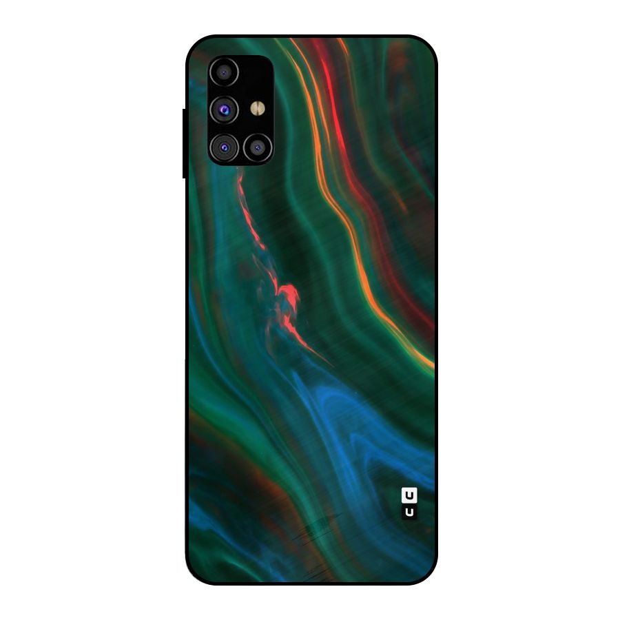 Inverse Marble Metal Back Case for Galaxy M31s