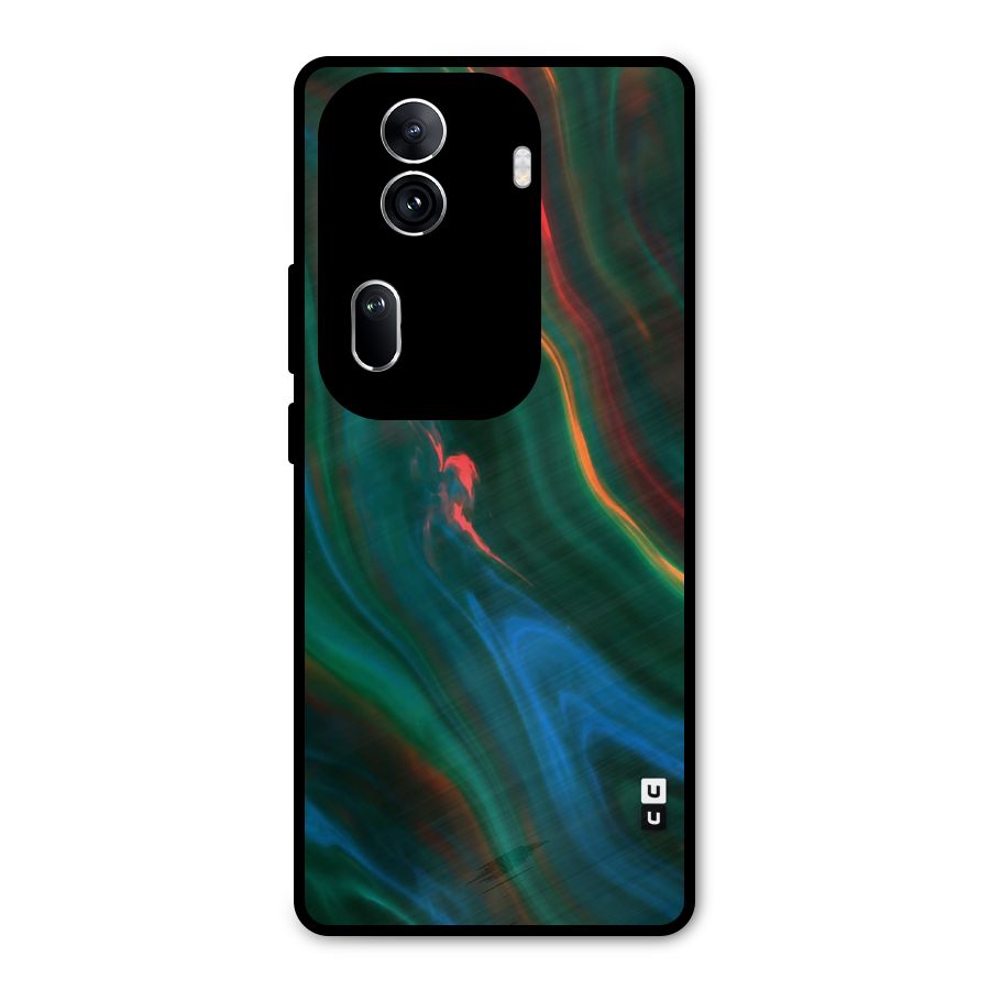 Inverse Marble Metal Back Case for Oppo Reno11 Pro 5G