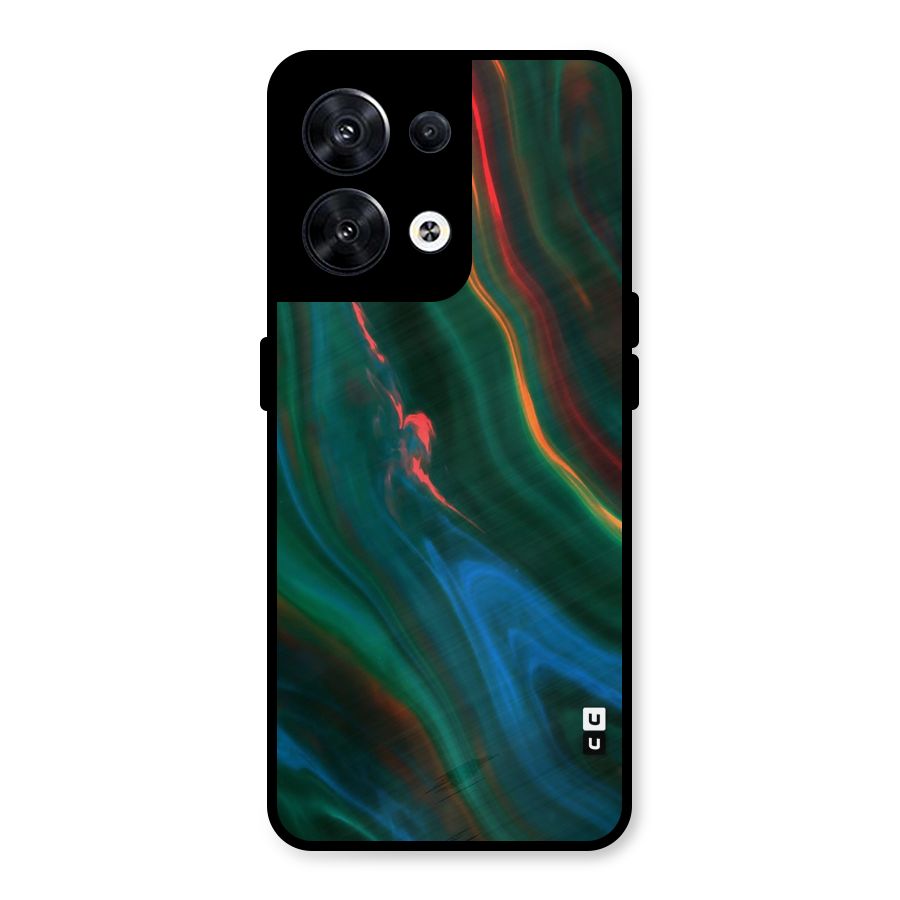 Inverse Marble Metal Back Case for Oppo Reno8 5G