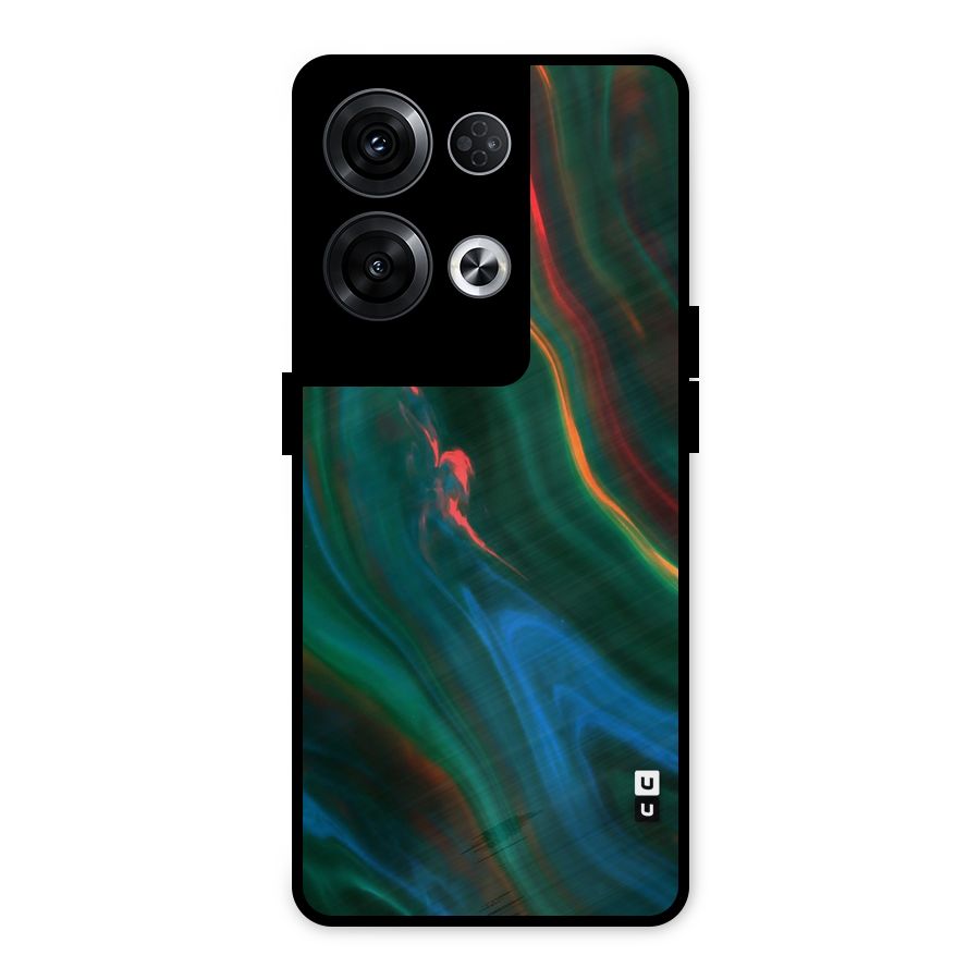 Inverse Marble Metal Back Case for Oppo Reno8 Pro 5G
