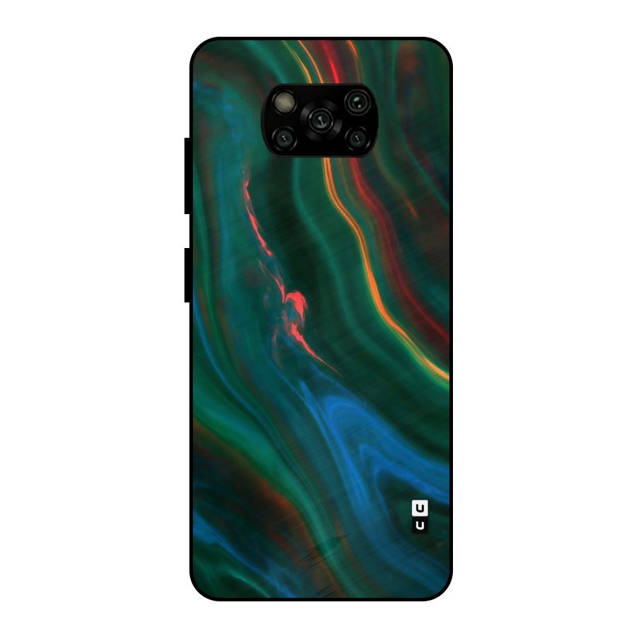 Inverse Marble Metal Back Case for Poco X3