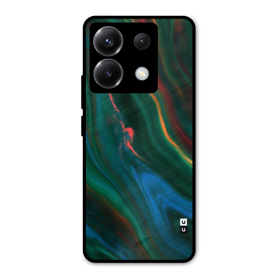 Inverse Marble Metal Back Case for Poco X6