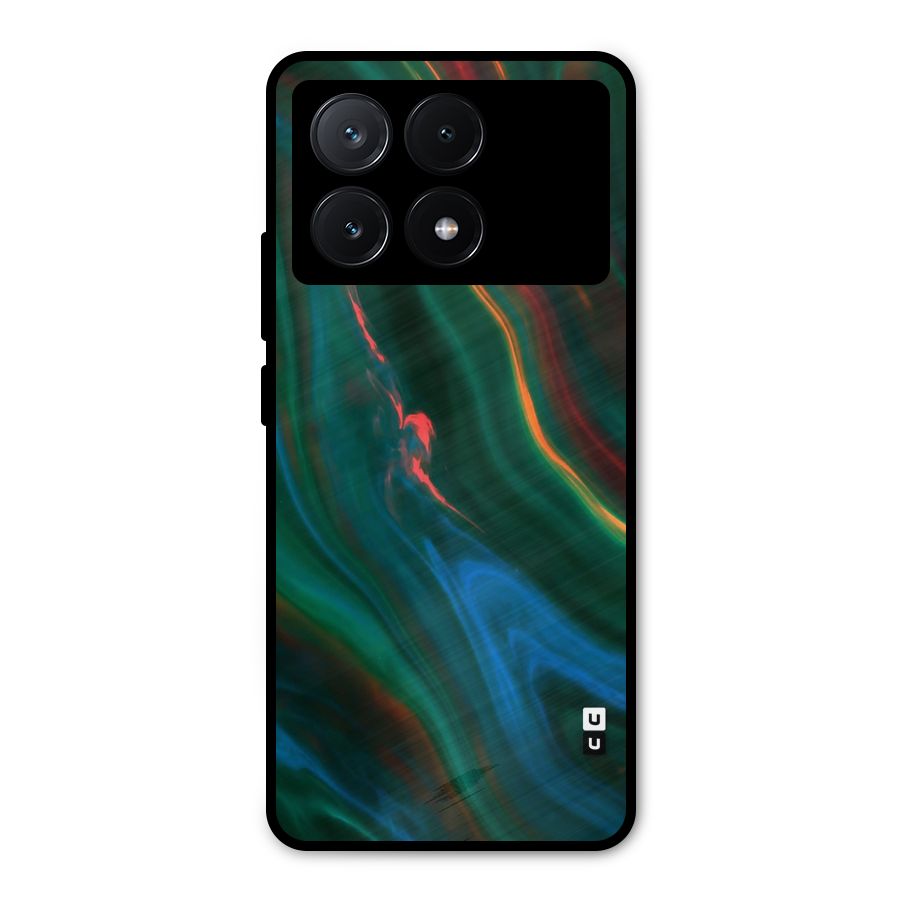 Inverse Marble Metal Back Case for Poco X6 Pro