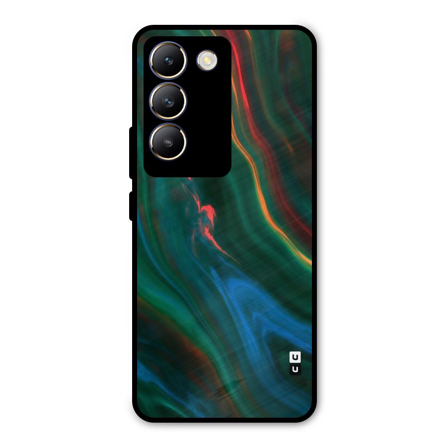 Inverse Marble Metal Back Case for Vivo T3 5G