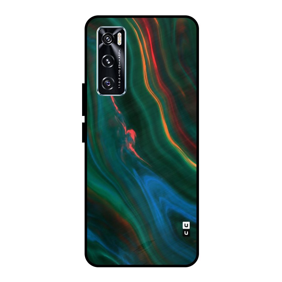 Inverse Marble Metal Back Case for Vivo V20 SE