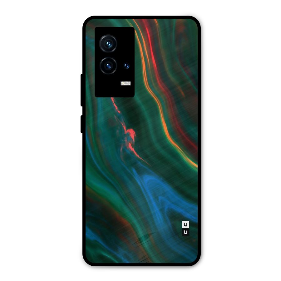 Inverse Marble Metal Back Case for iQOO 9 5G