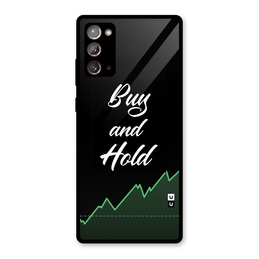 Investors Quote Buy and Hold Glass Back Case for Galaxy Note 20